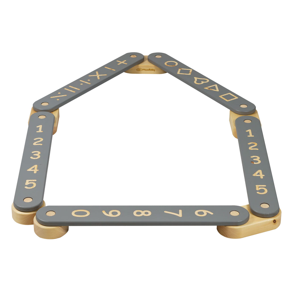 Houten evenwichtsbalk - 5 elementen-mercibeaucoupp.eu