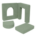 Aesthetic Soft Play Set for Toddlers, 4 Elements - Olive Green