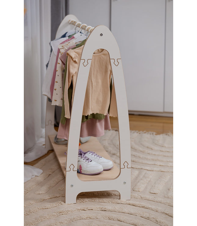Arched Clothing Rack For Children - Large White