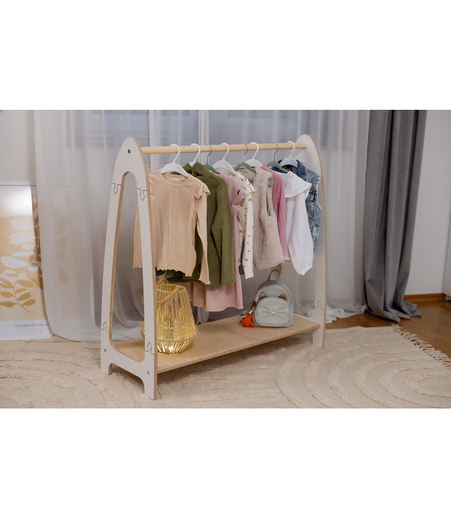 Arched Clothing Rack For Children - Large White