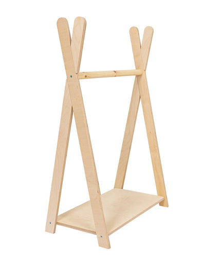 Tipi Kledingrek Voor Kinderen - Klein Natuurlijk Hout-mercibeaucoupp.eu