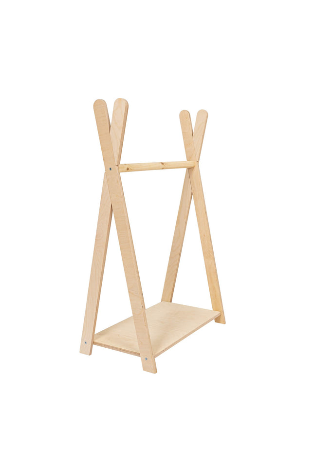 Tipi Kledingrek Voor Kinderen - Klein Natuurlijk Hout-mercibeaucoupp.eu