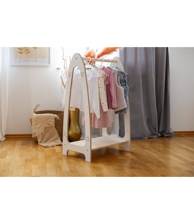 Arched Clothing Rack For Children - Small White