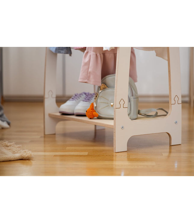 Arched Clothing Rack For Children - Small White
