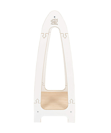 Gebogen kledingrek voor kinderen - Klein wit-mercibeaucoupp.eu