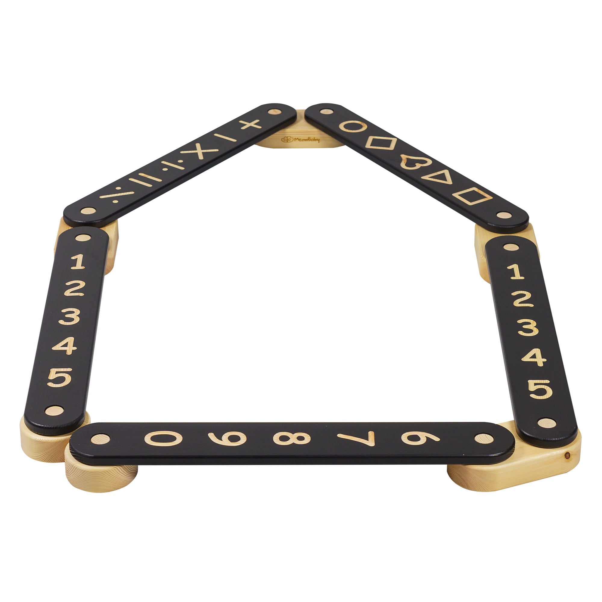 Houten evenwichtsbalk - 5 elementen-mercibeaucoupp.eu