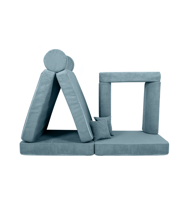 Large Modular Sofa for Kids - Slimcord Corduroy Turquise