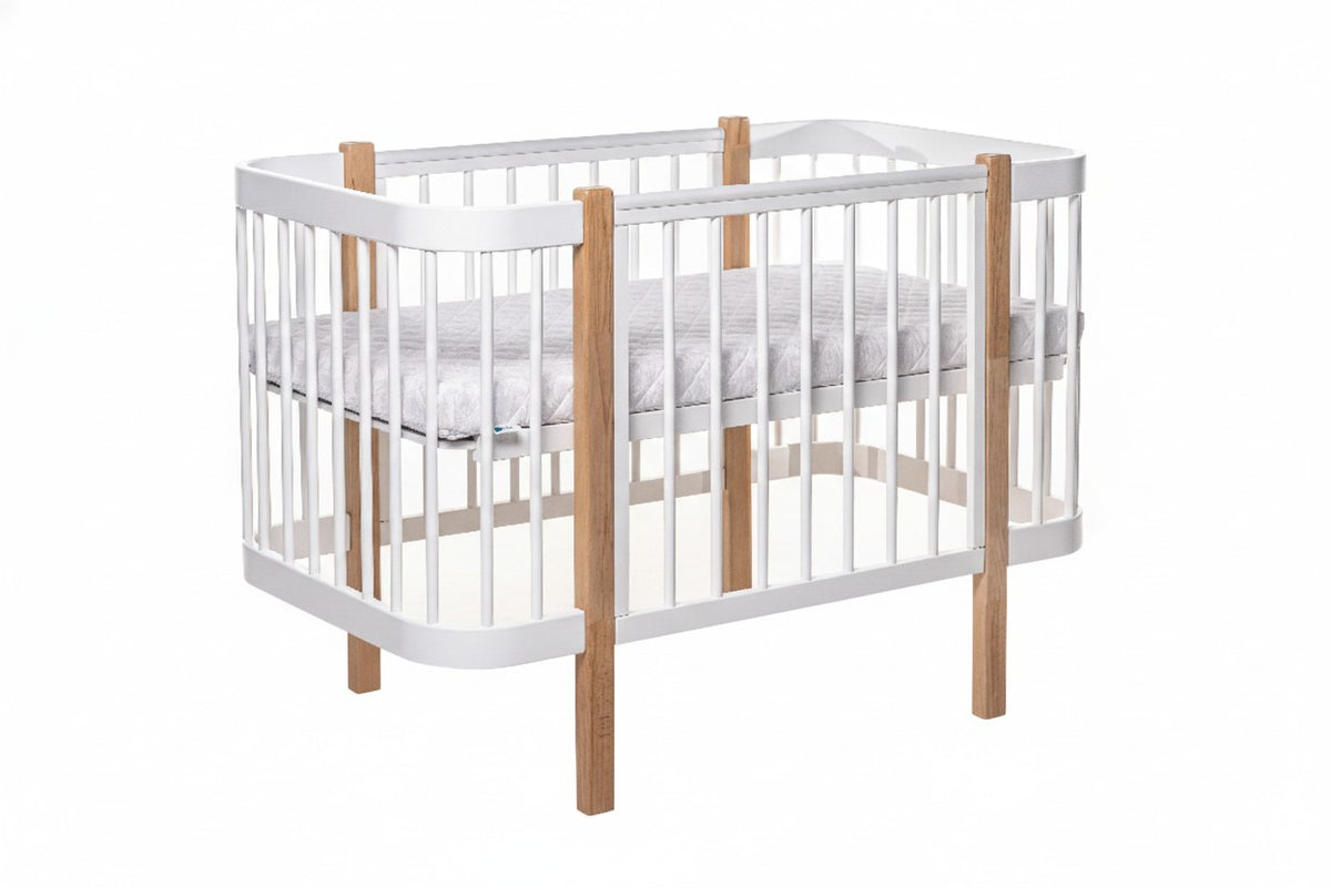 Baby Crib ELIN - Natural/White