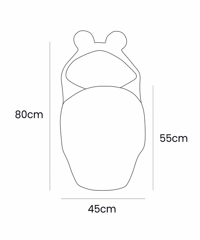 Baby Swaddle with Bear Ears – Olive Green