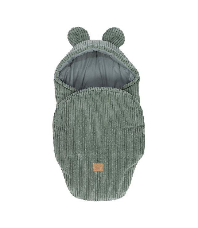 Baby Swaddle with Bear Ears – Olive Green