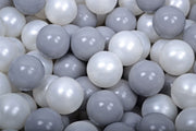 Ball pit balls 200 pieces – Gray and White