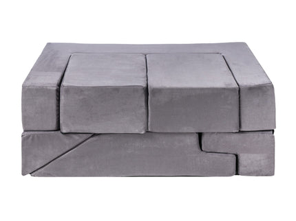 MeowBaby® Velvet Bricks Set - Multifunctional Playground for Children - Grey