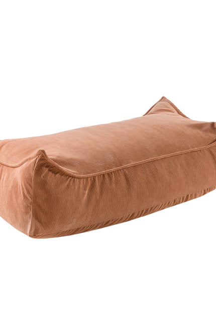 MeowBaby® Poef voor kinderen, rechthoekig, ribfluweel - Brick-mercibeaucoupp.eu