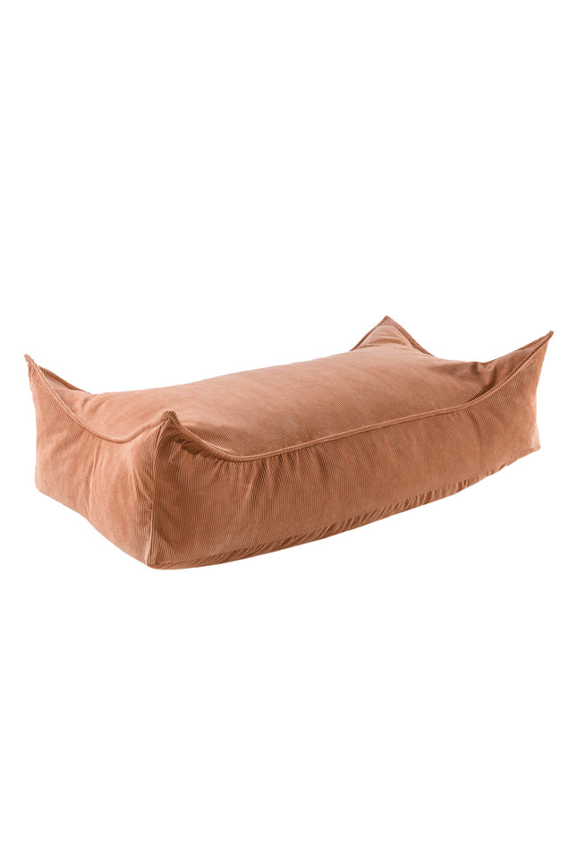 MeowBaby® Poef voor kinderen, rechthoekig, ribfluweel - Brick-mercibeaucoupp.eu
