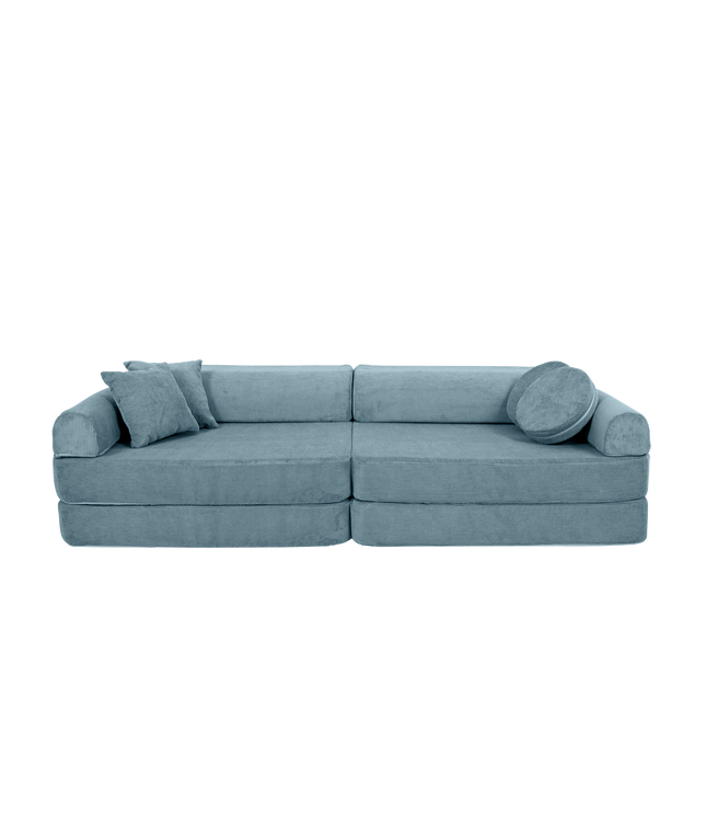 Large Modular Sofa for Kids - Slimcord Corduroy Turquise