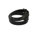 Wolf Leather Bracelet - Black Matte