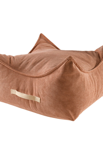 MeowBaby®-poef voor kinderen, vierkant, ribfluweel - Brick-mercibeaucoupp.eu