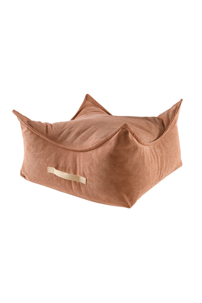 MeowBaby®-poef voor kinderen, vierkant, ribfluweel - Brick-mercibeaucoupp.eu