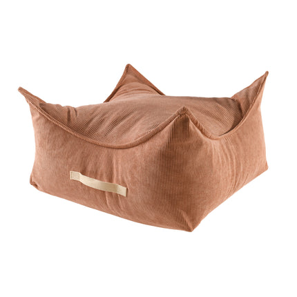 MeowBaby®-poef voor kinderen, vierkant, ribfluweel - Brick-mercibeaucoupp.eu