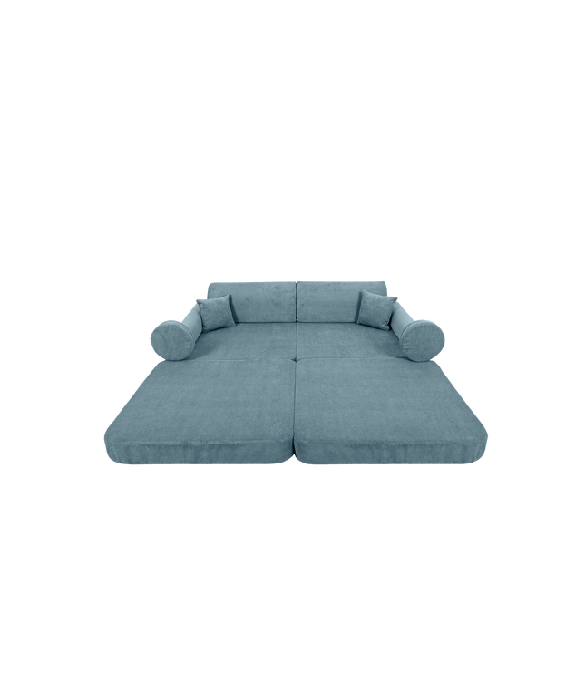 Large Modular Sofa for Kids - Slimcord Corduroy Turquise