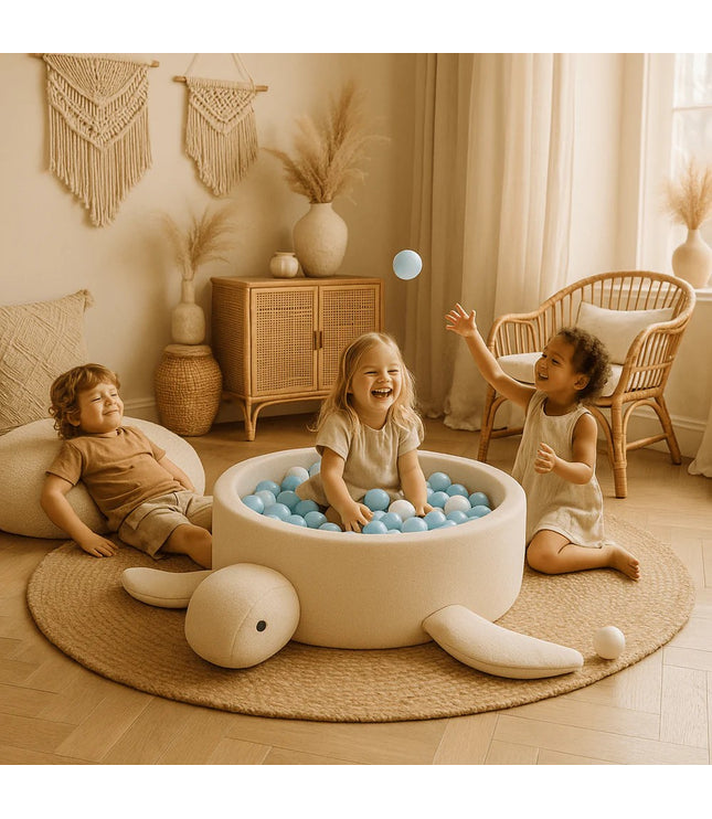 Foam Baby Ball Pit - Turtle Boucle