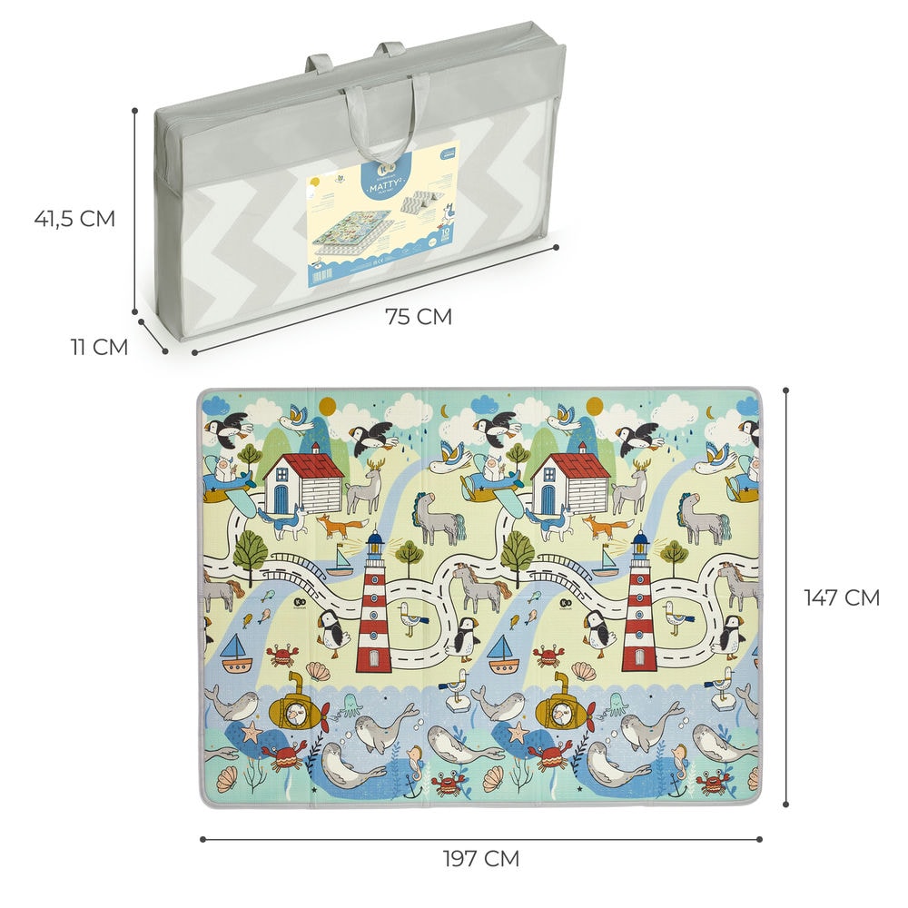 Dubbelzijdig speelkleed Matty 2-mercibeaucoupp.eu