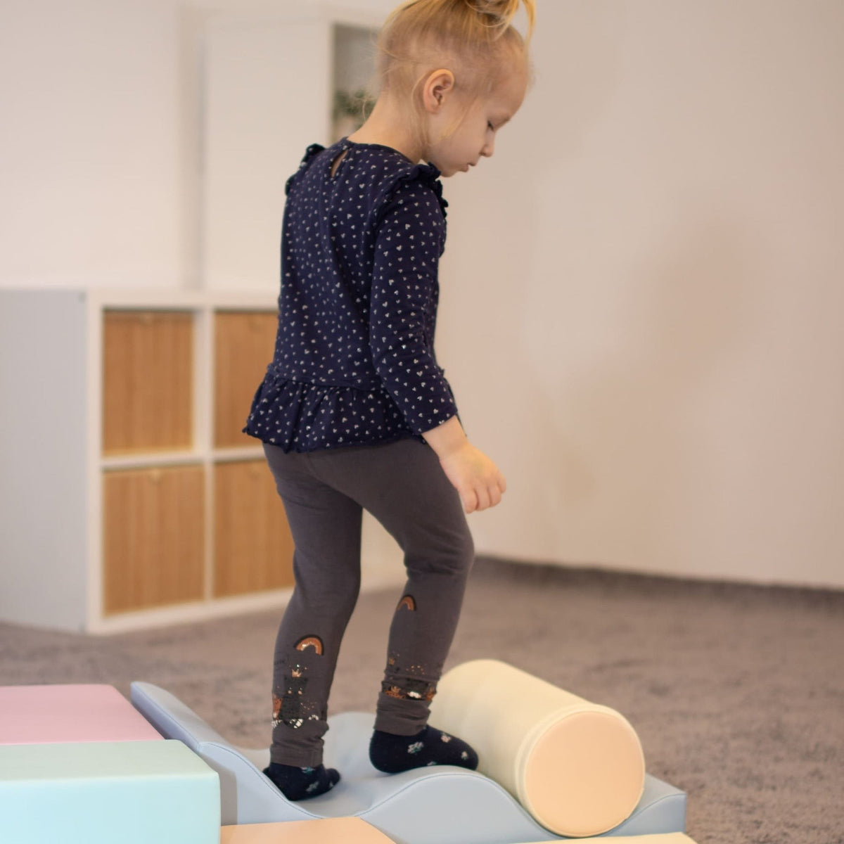 Soft Play 6 Foam Block Set - Light Pastel Explorer