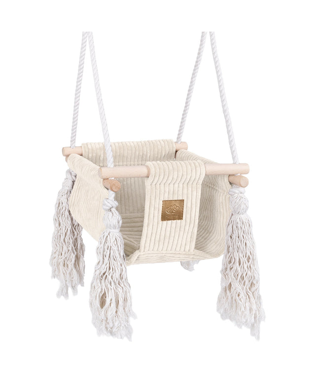 Indoor Baby Swing, Vierkant - Ecru-mercibeaucoupp.eu