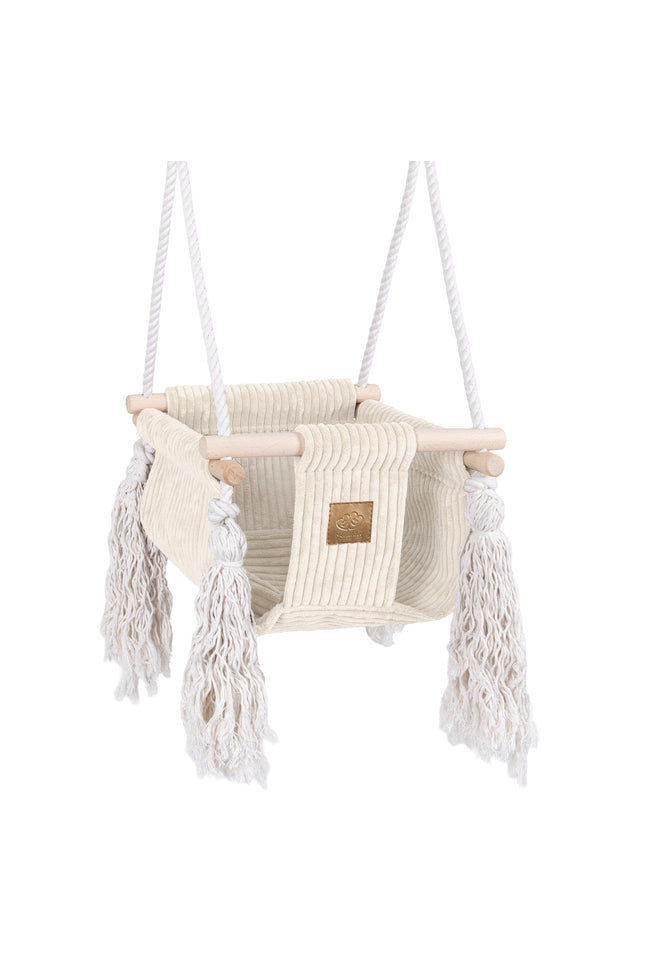 Indoor Baby Swing, Vierkant - Ecru-mercibeaucoupp.eu