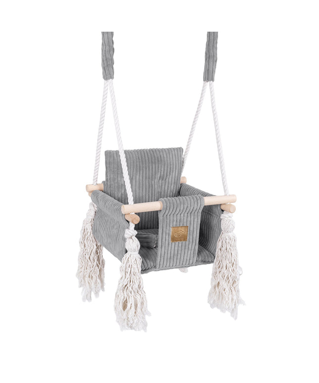 Indoor babyschommel, vierkant - Grijs-mercibeaucoupp.eu