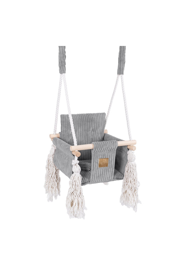 Indoor babyschommel, vierkant - Grijs-mercibeaucoupp.eu