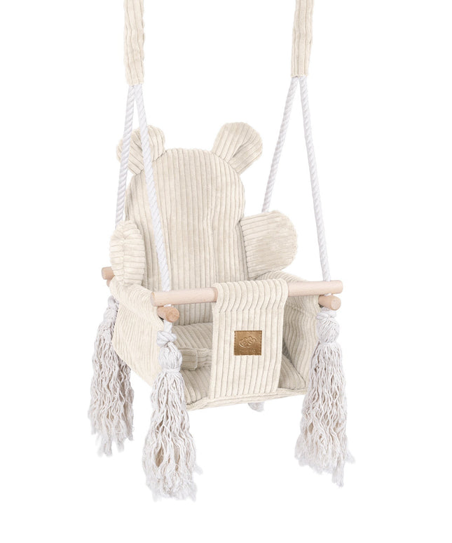 Indoor babyschommel, Teddy - Ecru-mercibeaucoupp.eu
