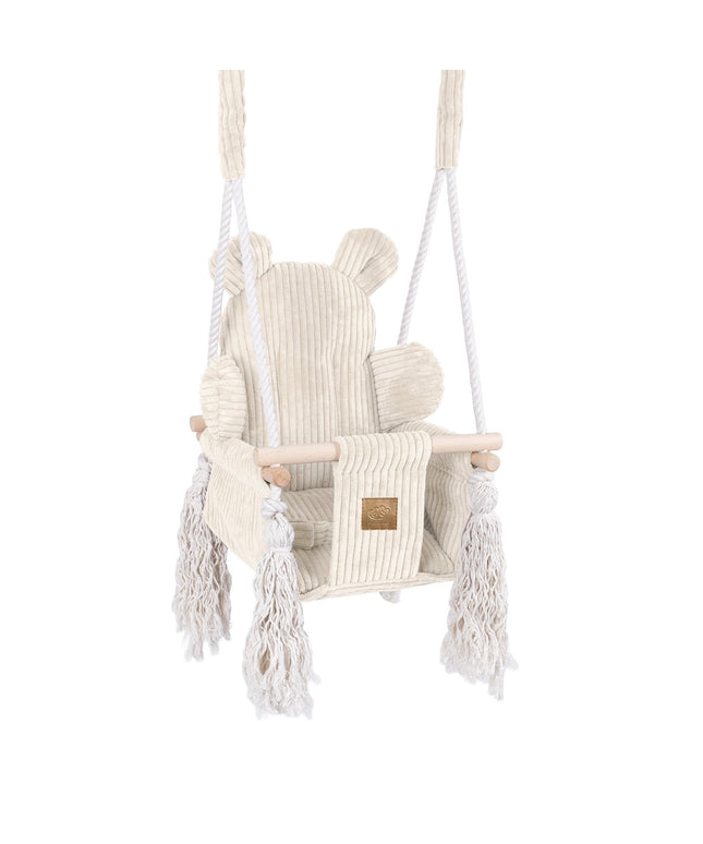 Indoor babyschommel, Teddy - Ecru-mercibeaucoupp.eu