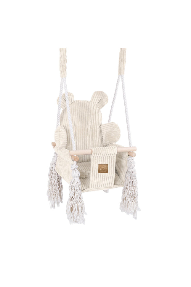 Indoor babyschommel, Teddy - Ecru-mercibeaucoupp.eu