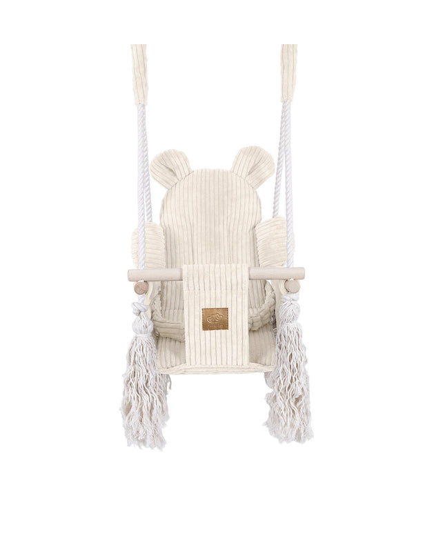 Indoor babyschommel, Teddy - Ecru-mercibeaucoupp.eu