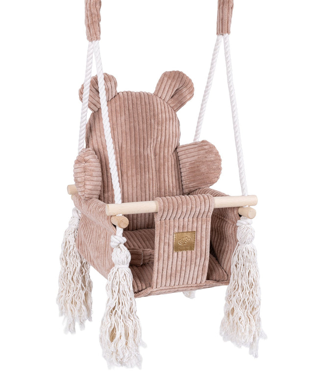 Indoor Baby Swing, Teddy - Roze Poeder-mercibeaucoupp.eu