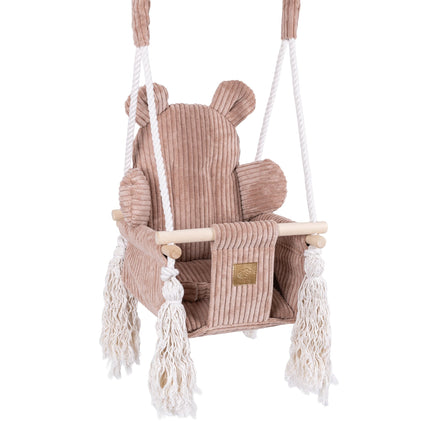 Indoor Baby Swing, Teddy - Roze Poeder-mercibeaucoupp.eu