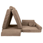Large Modular Sofa for Kids - Slimcord Corduroy Brown
