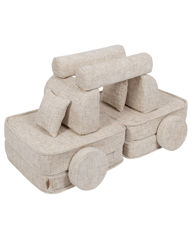 Medium Modular Sofa for Kids - Tangle Marshmallow Beige