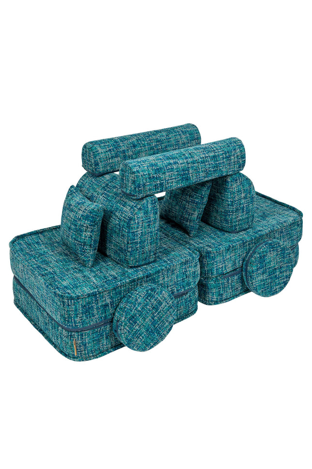 Modulaire kinderbank medium - Tangle Lagoon Blue-mercibeaucoupp.eu