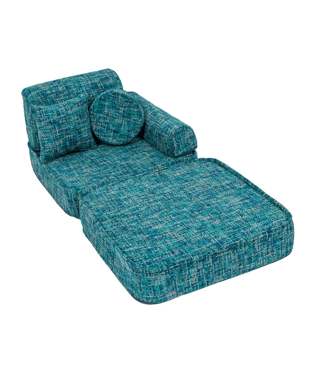 Medium Modular Sofa for Kids - Tangle Lagoon Blue