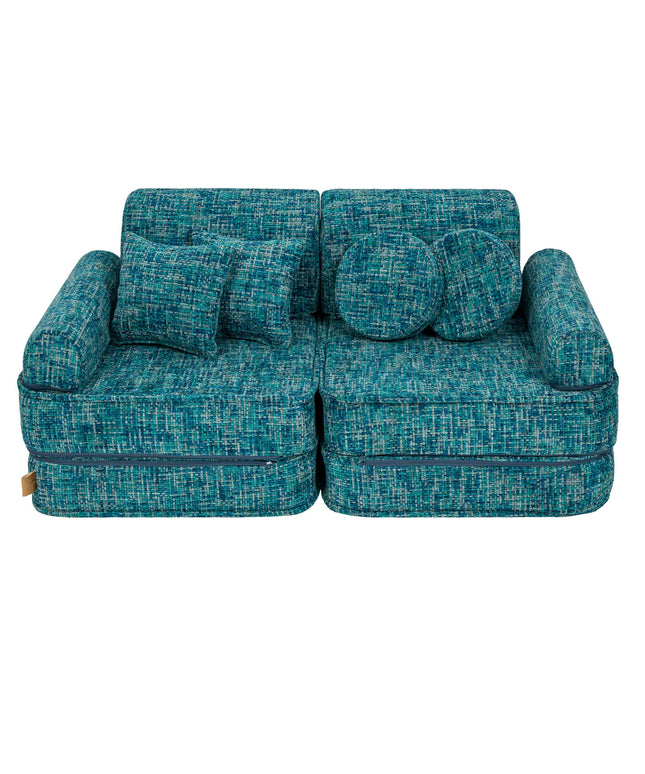 Modulaire kinderbank medium - Tangle Lagoon Blue-mercibeaucoupp.eu