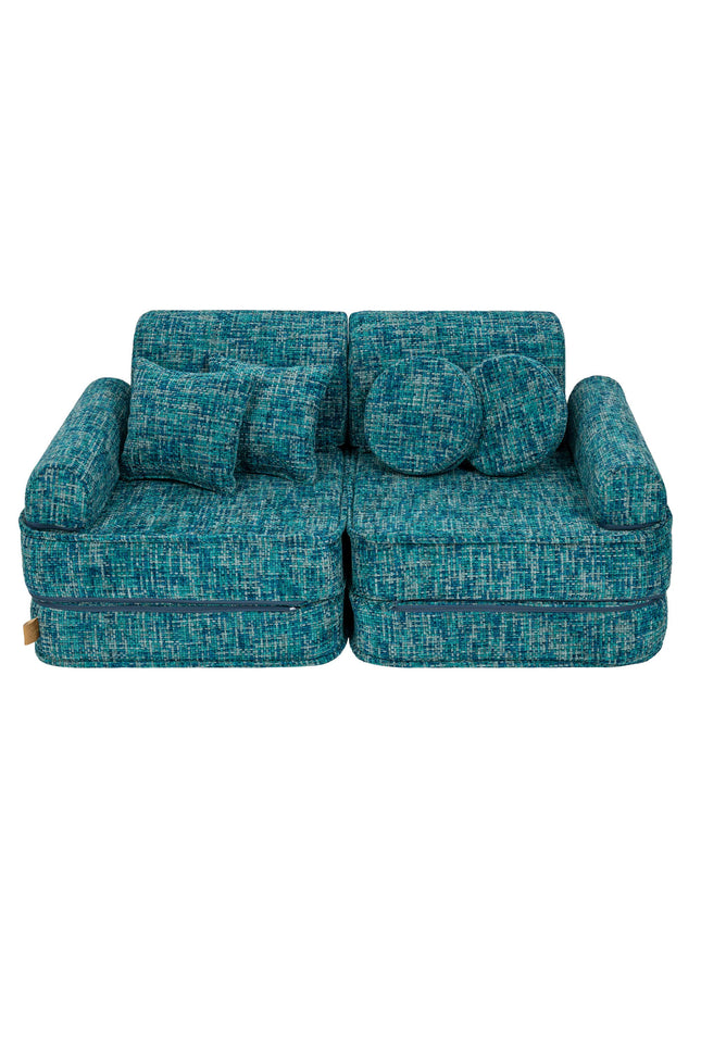 Modulaire kinderbank medium - Tangle Lagoon Blue-mercibeaucoupp.eu