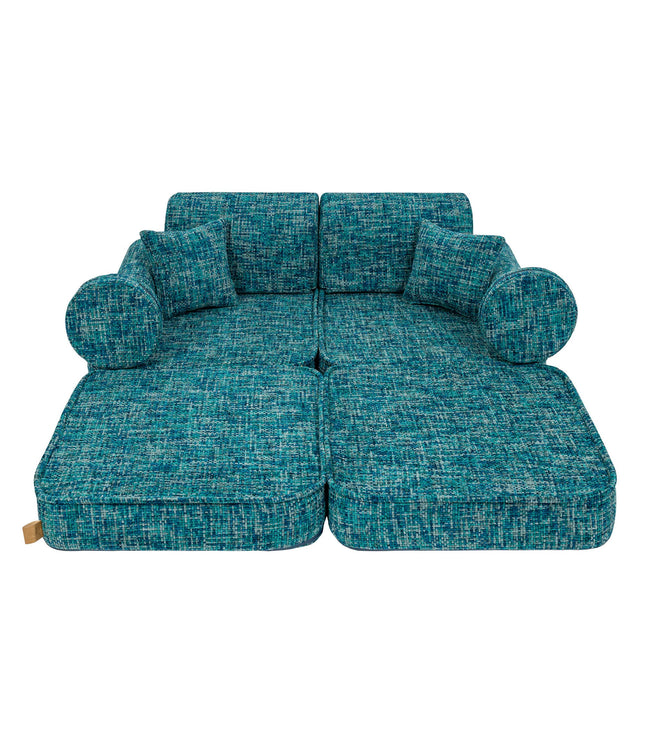 Medium Modular Sofa for Kids - Tangle Lagoon Blue
