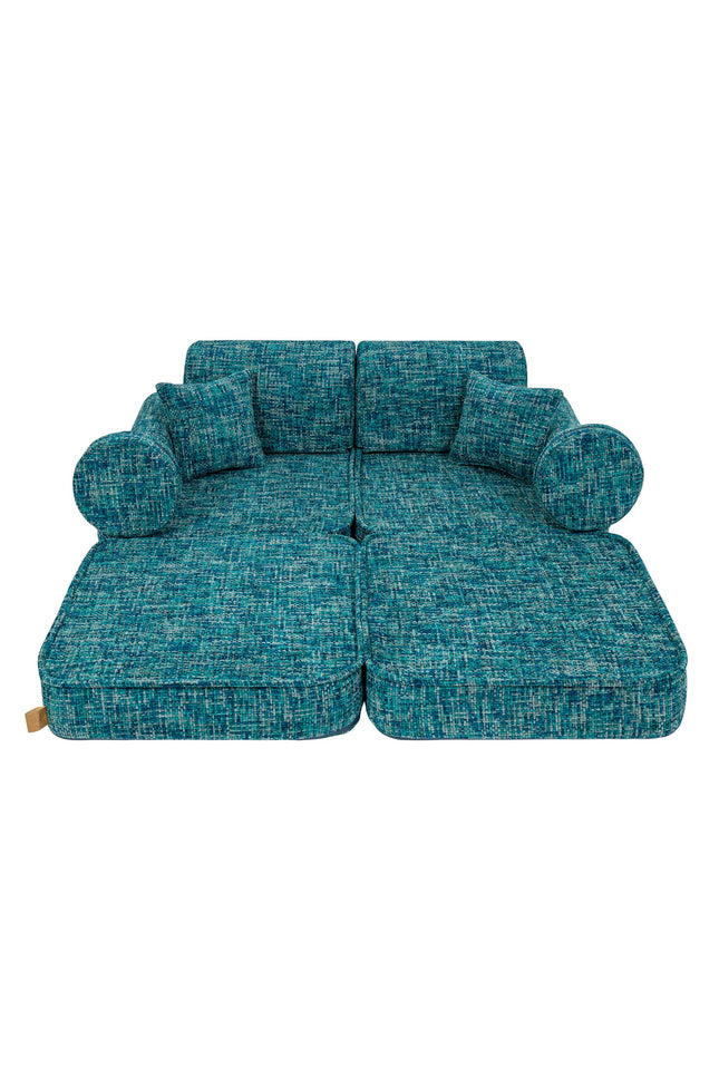 Modulaire kinderbank medium - Tangle Lagoon Blue-mercibeaucoupp.eu