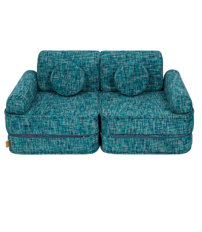 Medium Modular Sofa for Kids - Tangle Lagoon Blue