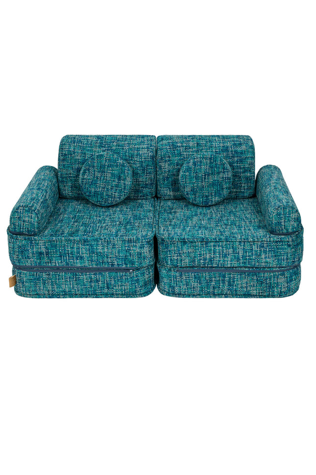 Modulaire kinderbank medium - Tangle Lagoon Blue-mercibeaucoupp.eu