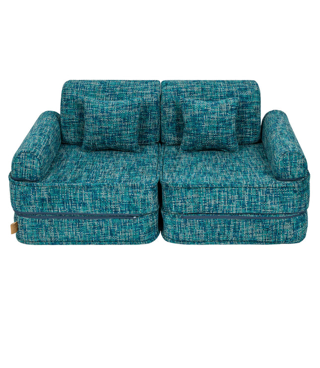 Medium Modular Sofa for Kids - Tangle Lagoon Blue