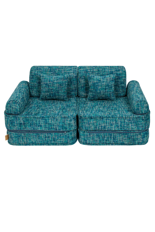 Modulaire kinderbank medium - Tangle Lagoon Blue-mercibeaucoupp.eu