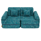 Medium Modular Sofa for Kids - Tangle Lagoon Blue
